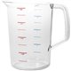 Rubbermaid Commercial Bouncer 4 Quart Measuring Cup - 6 / Carton - Clear - Polycarbonate - Measuring