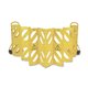 Rubbermaid Commercial Foldable Mobile Caution Barrier - 40" Height - Caster - Yellow - 1 Each