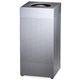 Rubbermaid Commercial Silhouettes 16G Waste Container - 16 gal Capacity - Square - Perforated, Fire-Safe, Durable - 30.4" Height