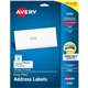 Avery Easy Peel Address Labels with Sure Feed Technology - 1" Width x 2 5/8" Length - Permanent Adhesive - Rectangle - Inkjet - 