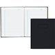 Blueline Hardbound Business Books - 192 Sheets - Perfect Bound - Ruled Blue Margin - 9 1/4" x 7 1/4" - White Paper - Black Cover
