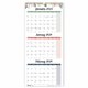 Blueline 3-Month Colorful Wall Calendar - Professional - Julian Dates - Monthly - 14 Month - December 2023 - January 2025 - 3 Mo