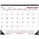 Brownline Professional Monthly Desk/Wall Calendar - Julian Dates - Monthly - 1 Year - January 2024 - December 2024 - 1 Month Sin