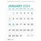 Blueline Large Print Monthly Wall Calendar - Monthly - 12 Month - January 2024 - December 2024 - 1 Month Single Page Layout - Tw