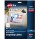 Avery White Shipping Labels, Permanent Adhesive, 8-1/2" x 11" , 20 Labels (8255) - Avery White Shipping Labels, 8-1/2" x 11" , 2