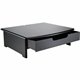 Rolodex Wood Tone Monitor Stands - 35 lb Load Capacity - 4.8" Height x 15" Width x 13.3" Depth - Desktop - Wood - Black