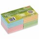 Redi-Tag Self-Stick Recycled Notes - 300 x Green, 300 x Pink, 300 x Yellow, 300 x Blue - 3" x 3" - Square - Self-adhesive - 12 /