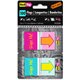 Redi-Tag Self-adhesive Fab Flags - 1" x 1.68" - Rectangle - "Sign Me!" - Magenta, Orange, Yellow, Teal - Self-adhesive, Repositi