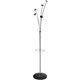 Alba Festival Coat Stand - 5 Pegs - for Coat, Umbrella, Garment - Steel - Metallic Silver - 1 Each