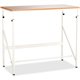 Safco Laminate Tabletop Standing-Height Desk - For - Table TopMelamine Laminate Rectangle, Beech Top - Powder Coated, Cream Base