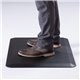 Safco Movable Anti-Fatigue Mat - Floor - 36" Length x 24" Width x 1" Thickness - Rectangular - Black - 1Each