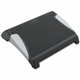 Safco RestEase Adjustable Footrest - 3.25" - 5" Adjustable Height - Black, Silver