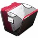 Safco Onyx Mesh Desktop Tub File - 9.5" Height x 12.5" Width x 13.8" DepthDesktop - Powder Coated - Black - Steel - 1 Each