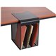 Safco Onyx Vertical Hanging Storage Organizer - 3 Compartment(s) - 11.8" Height x 14.8" Width x 5.3" Depth - Black - Steel - 1 E