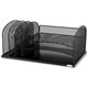 Safco Onyx 3 Tray/3 Upright Section Desk Organizer - 5 Compartment(s) - 8.3" Height x 19.5" Width x 11.5" DepthDesktop - Powder 