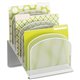 Safco Onyx Wire Mesh Desktop Organizer - 8 Tier(s) - 1" - 14" Height x 11.8" Width x 10.8" DepthDesktop - White - Steel - 1 Each