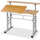 Safco Height-Adjustable Split Level Drafting Table - For - Table TopRectangle Top - Adjustable Height - 26.50" to 37.25" Adjustm