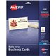 Avery 2" x 3.5" Ivory Business Cards, Sure Feed(TM), 250 (8376) - 79 Brightness - A8 - 3 1/2" x 2" - 80 lb Basis Weight - Matte 