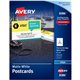 Avery Sure Feed Postcards - 97 Brightness - 6" x 4" - Matte - 100 / Box - Perforated, Heavyweight, Rounded Corner, Print-to-the-