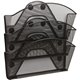 Safco Black Magic Magnetic Triple File Pocket - 3 Compartment(s) - 13.5" Height x 12.5" Width x 4" Depth - Wall Mountable - Blac