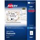 Avery Postcards - 97 Brightness - 5 1/2" x 4 1/4" - Matte - 200 / Box - Perforated, Heavyweight, Rounded Corner, Smudge-free, Ja