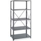 Safco Commercial Shelf Kit - 36" x 24" x 75" - 5 x Shelf(ves) - 3500 lb Load Capacity - Dark Gray - Powder Coated - Steel - Asse