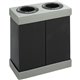 Safco Double Recycling Center Receptacles - 28 gal Capacity - Rectangular - 33" Height x 31" Width x 16" Depth - Polyethylene - 