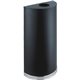 Safco Half Round Receptacle - 12.50 gal Capacity - Half-round - 32.5" Height x 17.5" Width x 9" Depth - Steel, Rubber, Plastic -