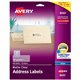 Avery Easy Peel Inkjet Printer Mailing Labels - 1" Width x 2 5/8" Length - Permanent Adhesive - Rectangle - Inkjet - Clear - Fil