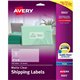 Avery Matte Clear Shipping Labels, Sure Feed Technology, Inkjet, 2" x 4" , 250 Labels (8663) - Avery Clear Shipping Labels, Sure