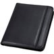 Samsill Letter Pad Folio - 8 1/2" x 11" - 6 Exterior, Internal Pocket(s) - Vinyl, Polyvinyl Chloride (PVC) - Black - 1 Each