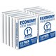 Samsill Economy View Binder - 1" Binder Capacity - Letter - 8 1/2" x 11" Sheet Size - 100 Sheet Capacity - 3 x Round Ring Fasten