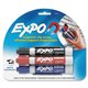 Expo Magnetic Clip Eraser - Chisel Marker Point Style - Red, Blue, Black - 1 Each
