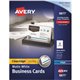 Avery Clean Edge Business Cards - 110 Brightness - 2" x 3 1/2" - Matte - 400 / Box - Heavyweight, Rounded Corner, Smooth Edge, J