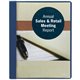 Smead Letter Recycled Report Cover - 8 1/2" x 11" - 3 Fastener(s) - 1/2" Fastener Capacity for Folder - Vinyl, Metal - Dark Blue
