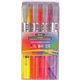 So-Mine Serve Jumbo Liquid Highlighter - Chisel Marker Point Style - Fluorescent Assorted Pigment-based, Liquid Ink - 4 / Set