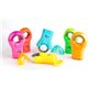 So-Mine Serve Ring Eraser & Sharpener - Plastic - Multicolor - 1 Each