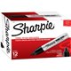 Sharpie King Size Permanent Markers - Bold Marker Point - Chisel Marker Point Style - Black - Plastic Barrel - 12 / Dozen