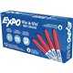 Expo Vis-A-Vis Wet-Erase Markers - Fine Marker Point - Red - White Barrel - 1 Dozen