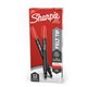 Sharpie Fine Point Pen - Fine Pen Point - Red - Silver Barrel - 1 Box