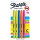 Sharpie Accent Smear Guard Highlighter - Narrow Marker Point - Chisel Marker Point Style - Yellow, Blue, Pink, Orange - 5 / Pack