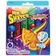 Mr. Sketch 6-count Scented Markers - Narrow, Medium, Broad Marker Point - Chisel Marker Point Style - Blue, Green, Orange, Purpl