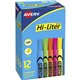 Avery Hi-Liter Desk-Style Highlighters - Chisel Marker Point Style - Fluorescent Yellow, Fluorescent Blue, Fluorescent Green, Fl