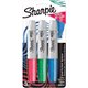 Sharpie Metallic Ink Chisel Tip Permanent Markers - Chisel Marker Point Style - Multi - 3 / Pack