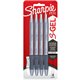 Sharpie S-Gel Pens - 0.7 mm Pen Point Size - Black Gel-based Ink - Fashion Blue Barrel - 4 / Pack