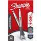 Sharpie S-Gel Pen - 0.7 mm Pen Point Size - Blue - Black Barrel - 1 Dozen