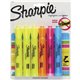 Sharpie Highlighter - Tank - Chisel Marker Point Style - Yellow, Blue, Orange, Pink - 6 / Pack