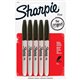 Sharpie Fine Point Permanent Marker - Fine Marker Point - Black Alcohol Based Ink - 5 / Pack