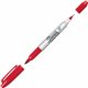 Sharpie Twin Tip Permanent Marker - Fine, Ultra Fine Marker Point - Red Alcohol Based Ink - 1 Dozen
