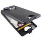Saunders DeskMate II Portable Desktop with Calculator - Storage for Stationary - Bottom Opening - 10" x 16" - Polypropylene - Bl